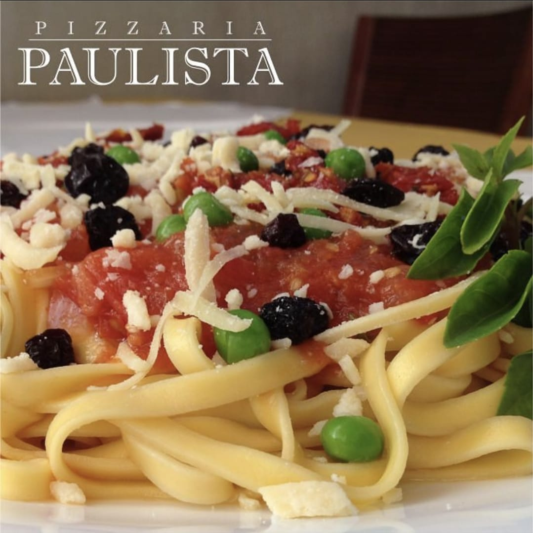 Área externa da pizzaria